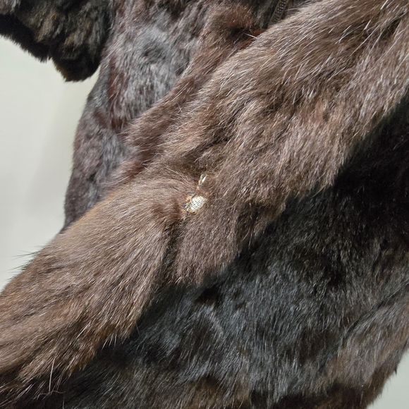 Vintage Genuine Rabbit Fur Mademoiselle Long Coat - Picture 7 of 9